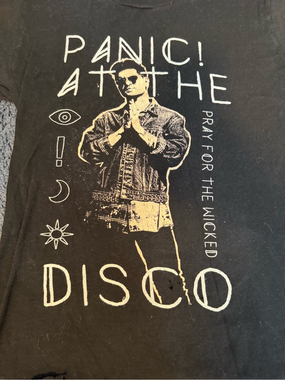 Panic! At The Disco Pray For The Wicked 2019 Tour Tee Small Black Band T-Shirt